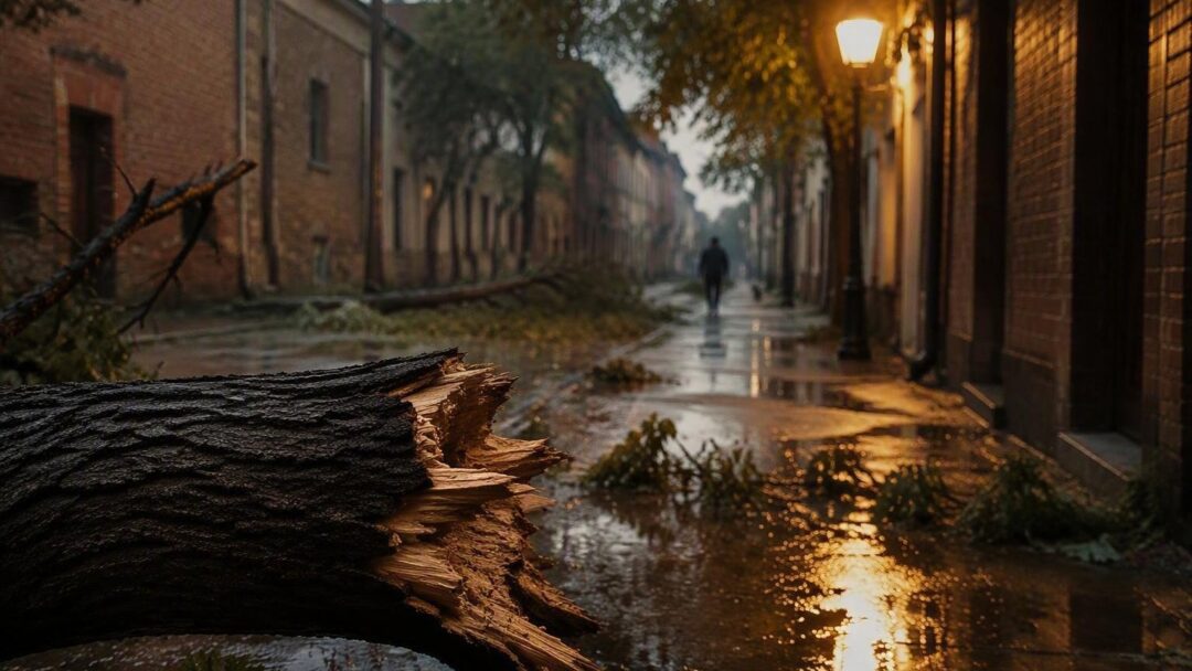Nubifragi e raffiche di vento a Ravenna: alberi caduti e eventi annullati