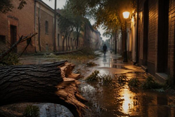 Nubifragi e raffiche di vento a Ravenna: alberi caduti e eventi annullati