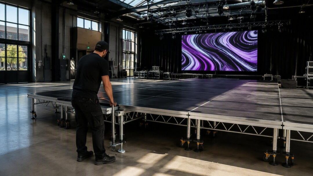 Staging Eurovision a budget ridotto: luci, props modulari e sincronizzazione camera