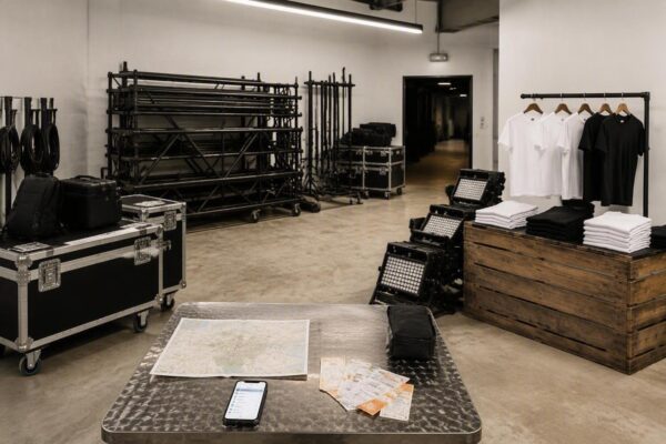 Residency vs tournée: città, venue, merchandising