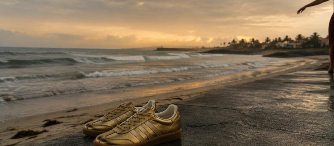 Nuova sneaker Bad Bunny x Adidas: Gazelle Solar Gold per $140