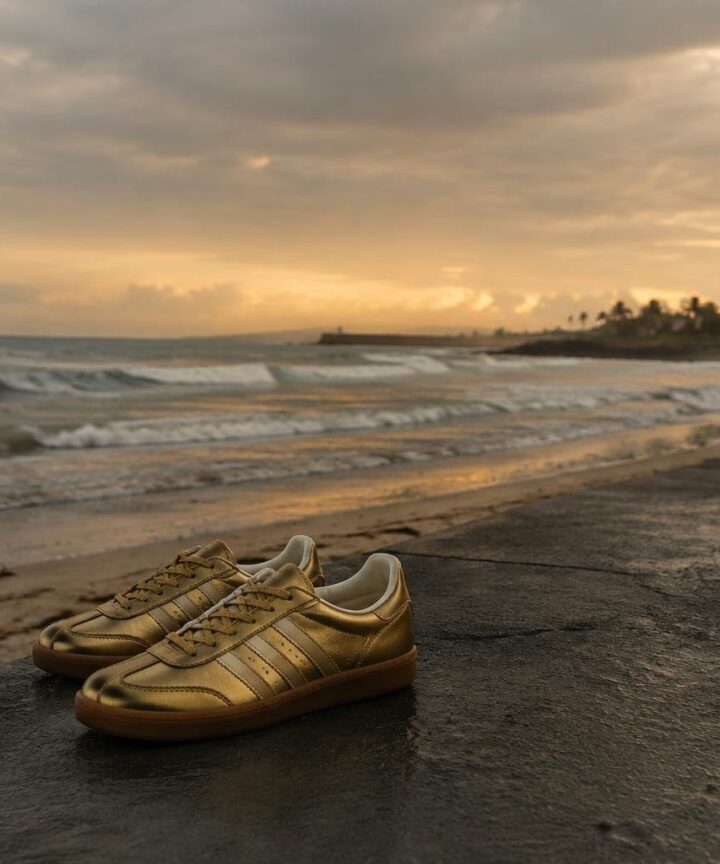 Nuova sneaker Bad Bunny x Adidas: Gazelle Solar Gold per $140
