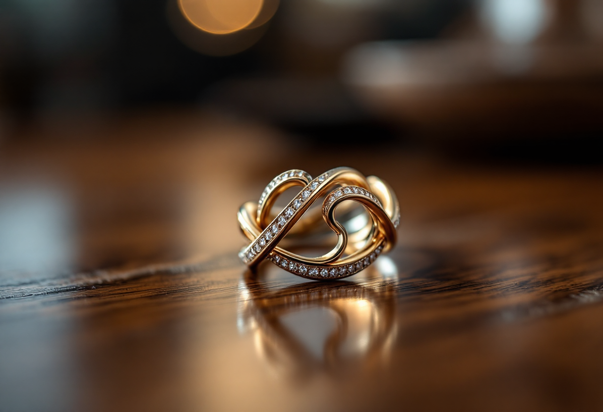 Anello smart Gloring con design elegante e tecnologia avanzata