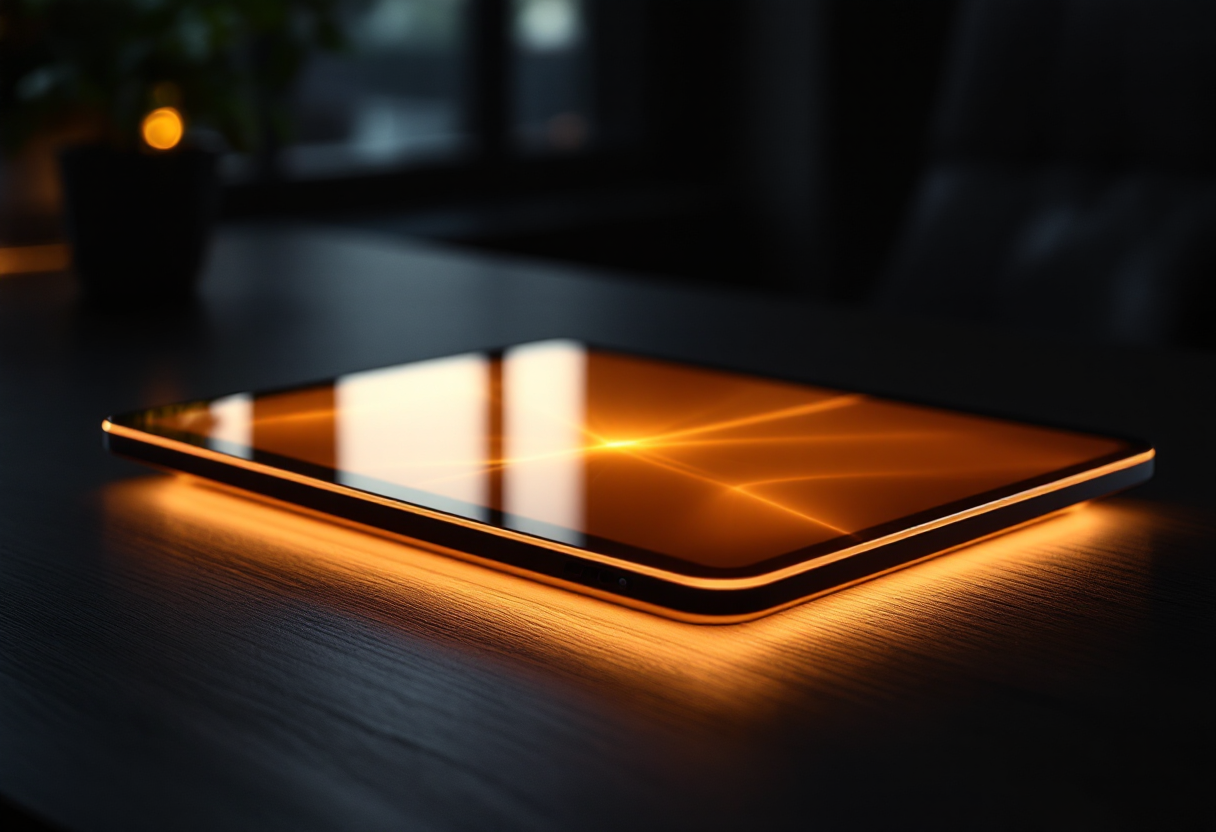 Console E Ink che mostra un'avventura testuale interattiva