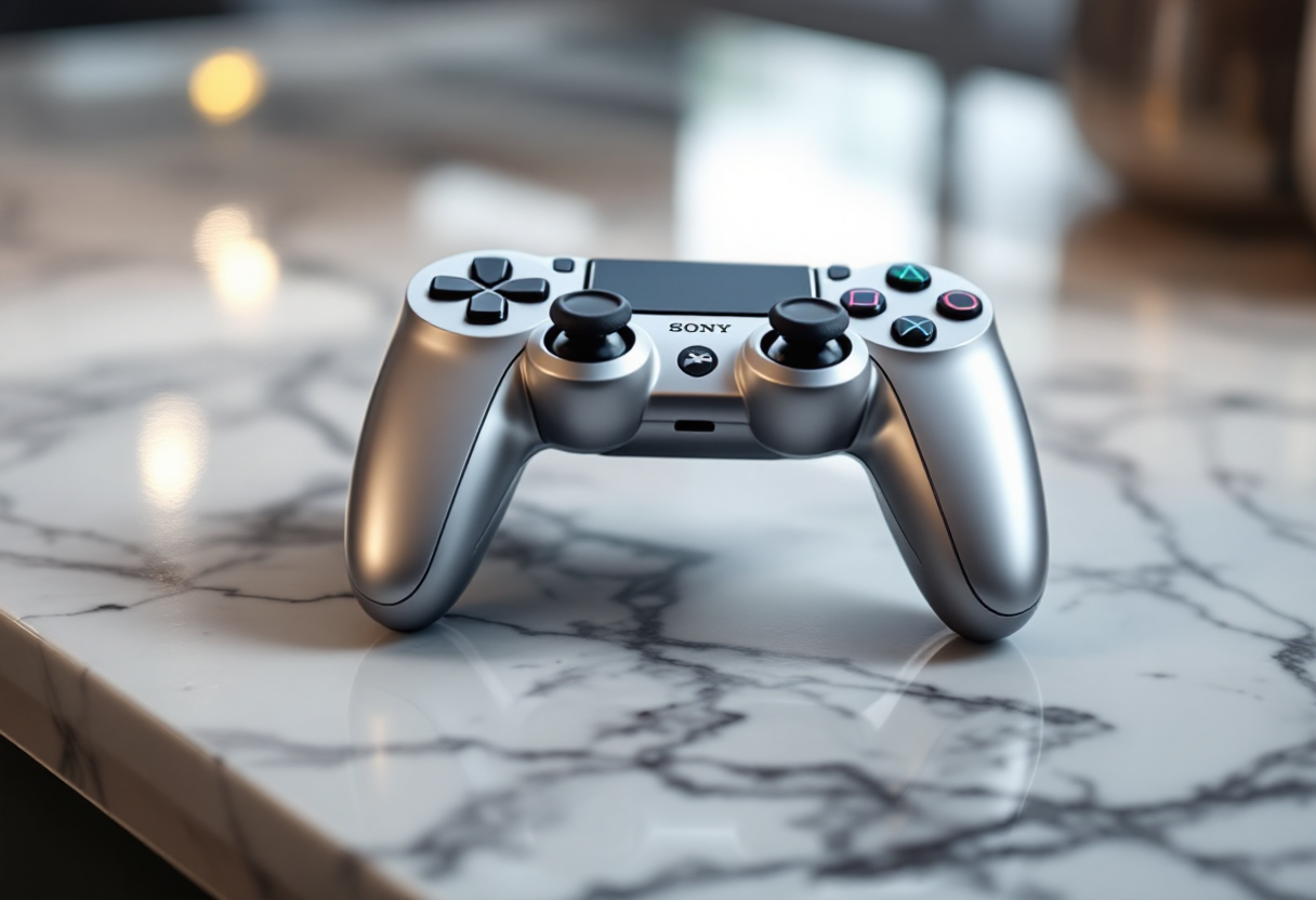 Controller Sony DualSense Sterling Silver per PS5