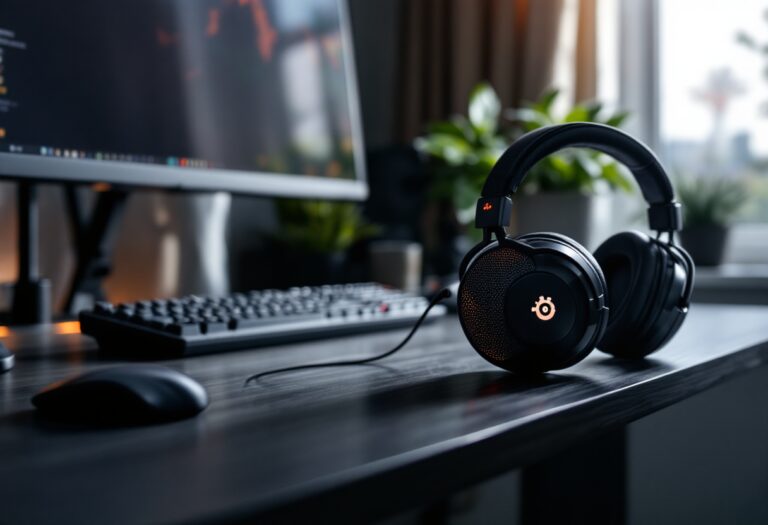 Cuffie SteelSeries Arctis Nova 1 con design elegante