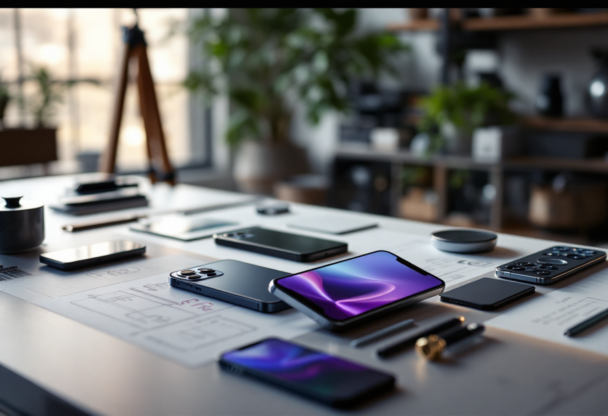 Concept del design dell'iPhone 17 Pro con elementi moderni