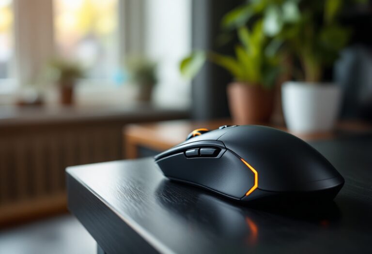 Mouse da gaming con design ergonomico e funzionalità avanzate