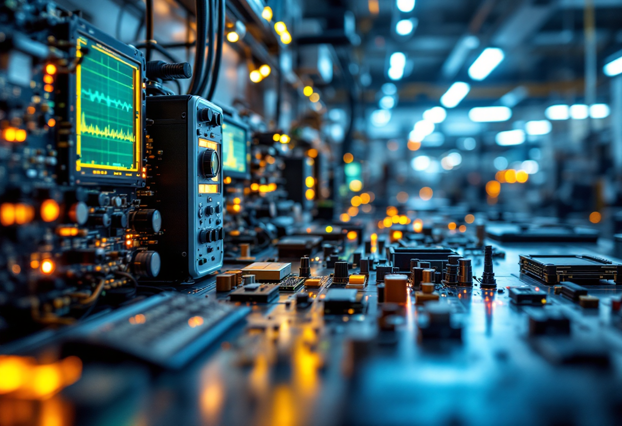 Logo Intel con simboli di scissioni e alleanze