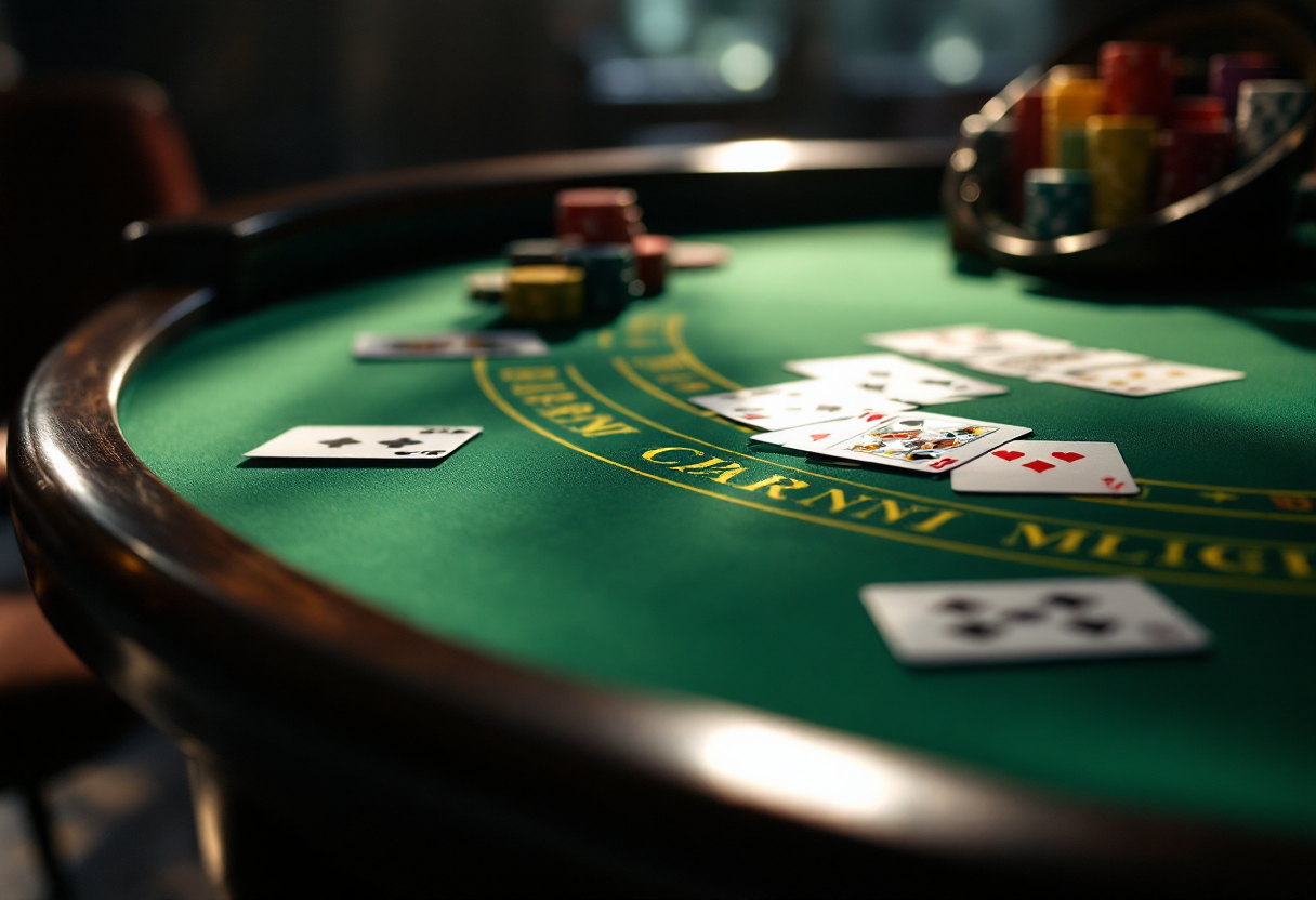 Giocatore che utilizza AI per migliorare nel blackjack