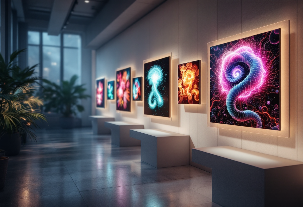 Un'opera d'arte generata da intelligenza artificiale