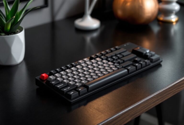 Tastiera magnetica Jet75 di MCHOSE in uso