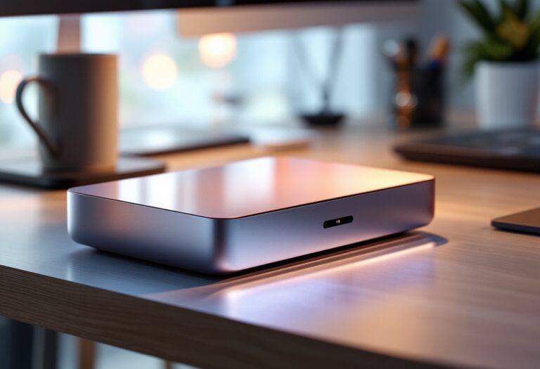 Mini PC trasformato in console per gaming portatile