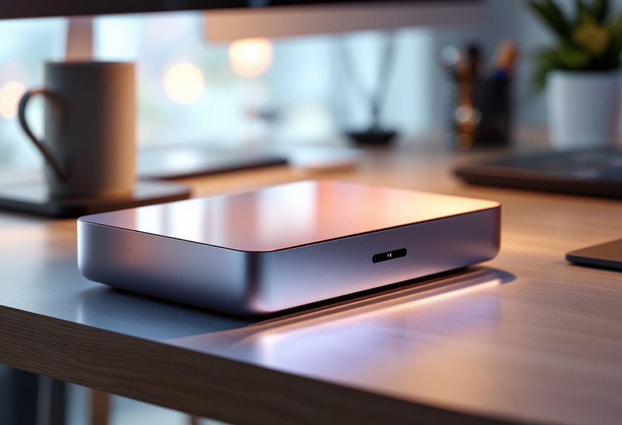 Mini PC trasformato in console per gaming portatile