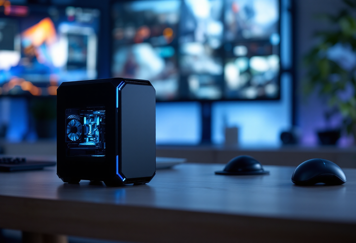Mini PC da gaming elegante e potente in un design compatto