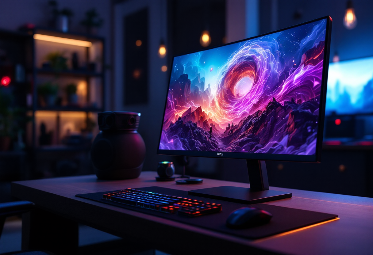 Monitor gaming ad alta risoluzione per console e PC