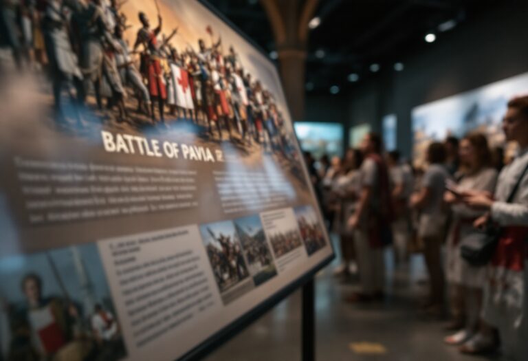 Rappresentazione della battaglia di Pavia nel XVI secolo