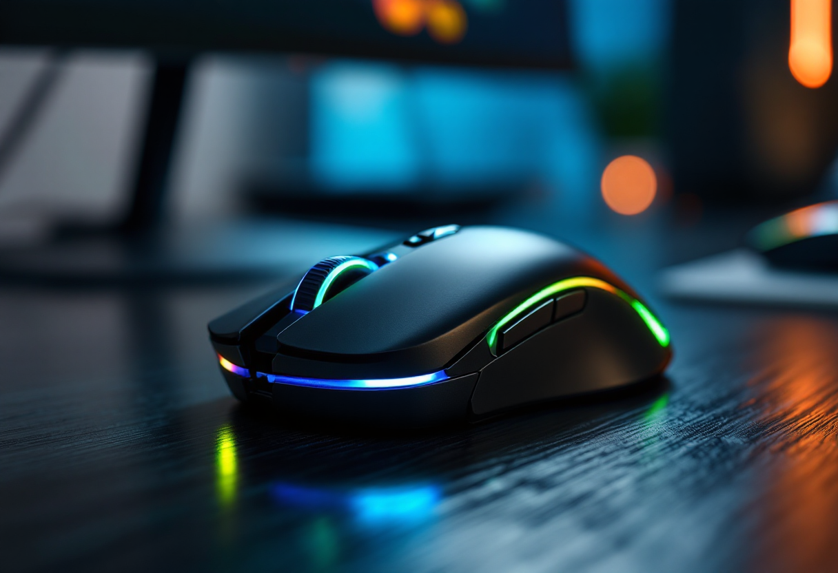 Mouse da gioco Mars Gaming MMGW con design ergonomico