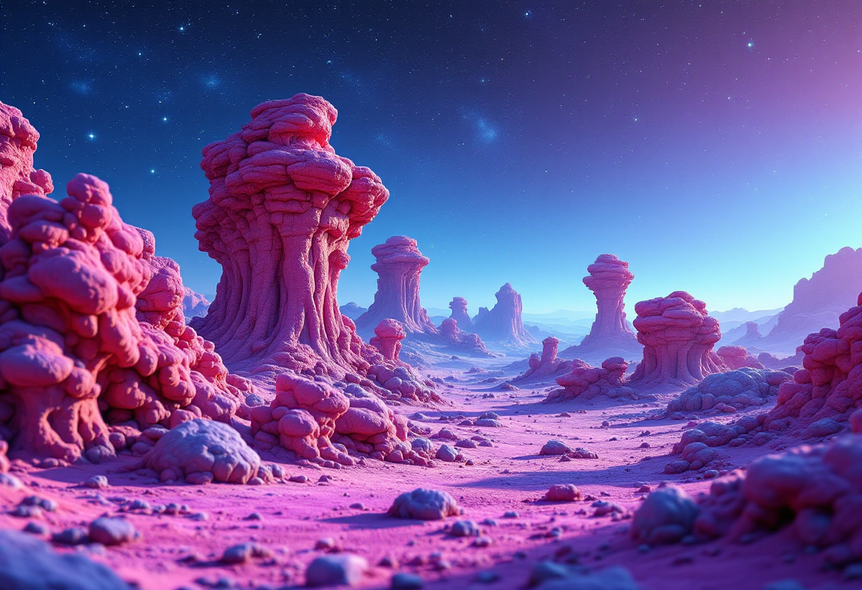 Immagine promozionale di No Man's Sky con galassie