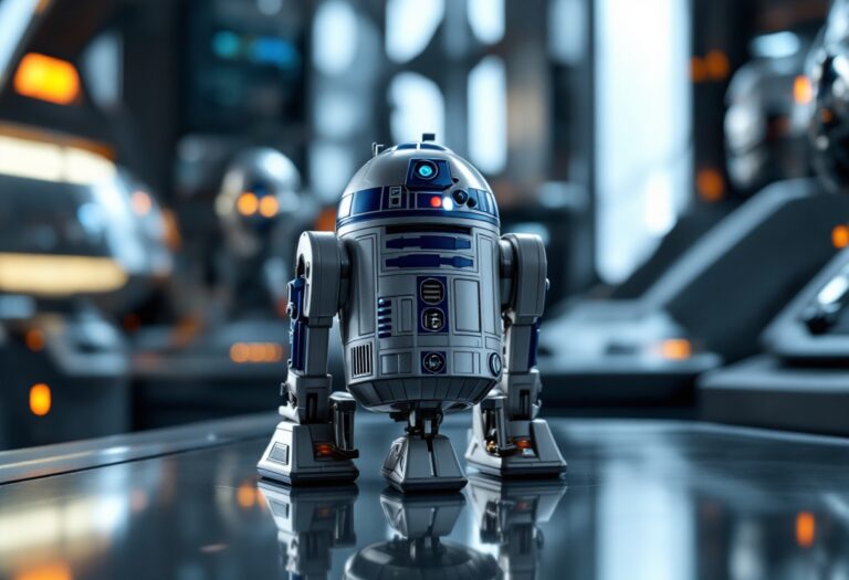 R2-D2, il famoso droide di Star Wars in azione