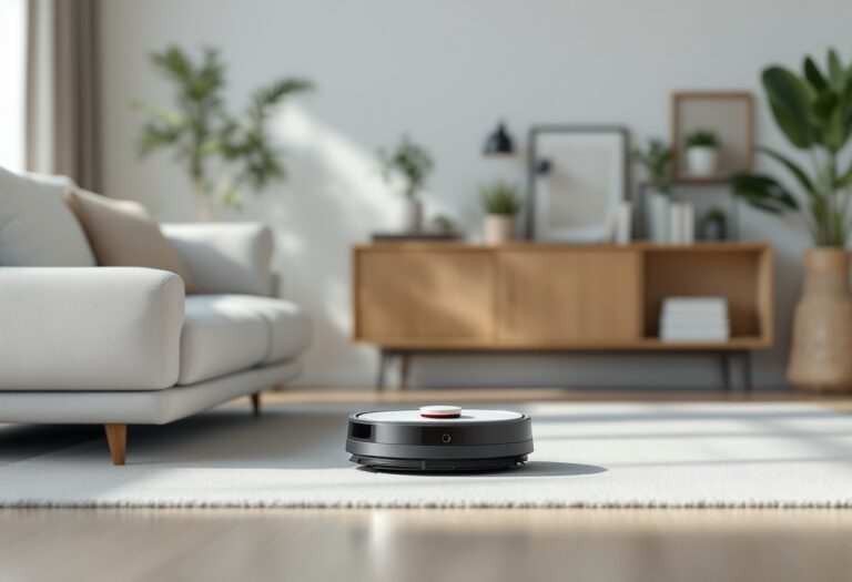 Robot aspirapolvere Xiaomi X20+ in azione durante le pulizie