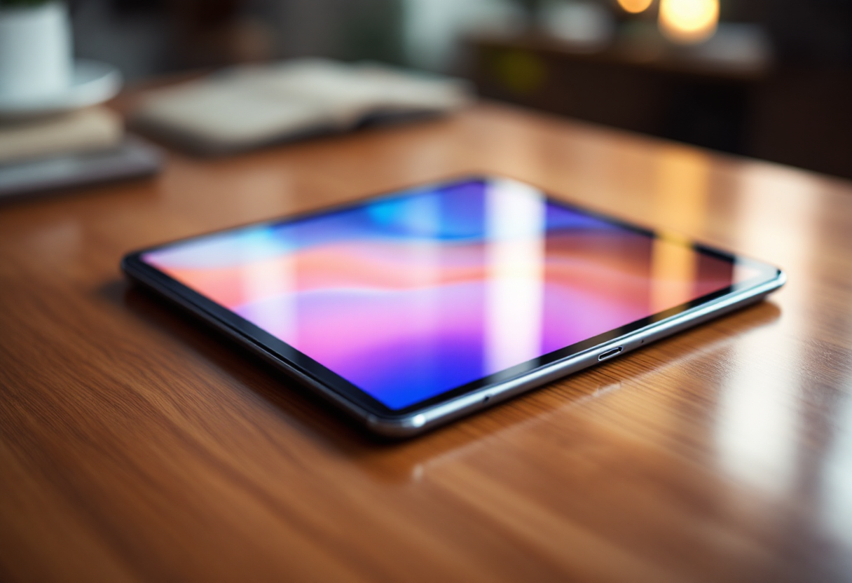 Samsung Galaxy Tab A9 in uso con diverse applicazioni