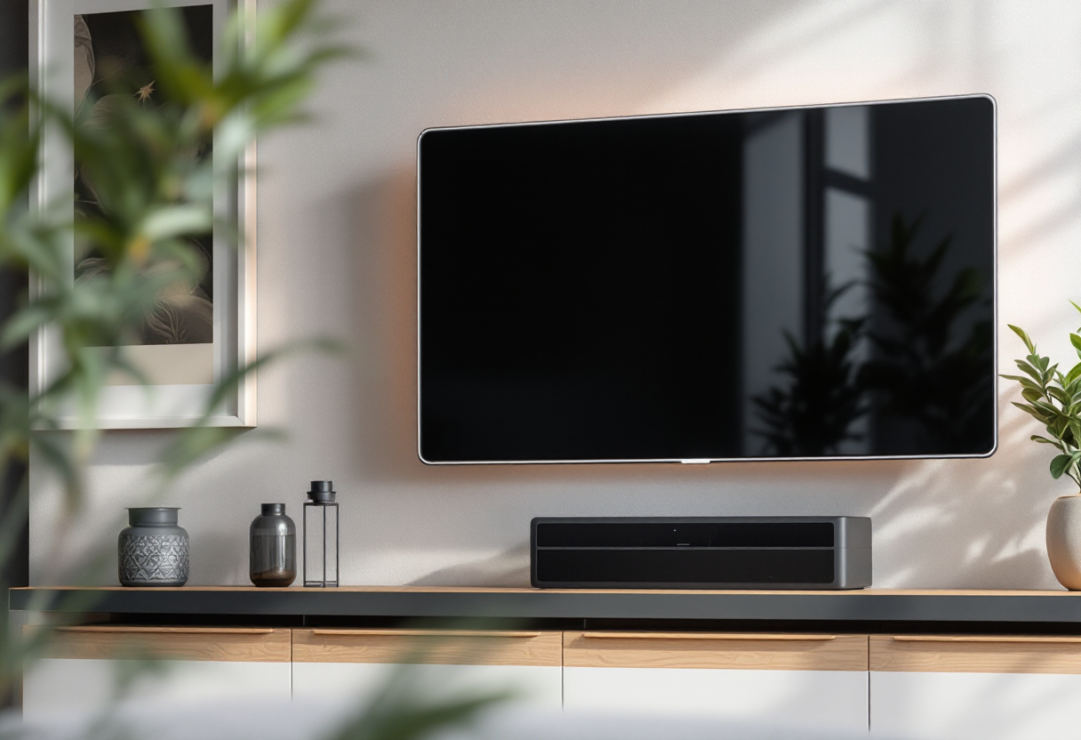 Immagine di un televisore OLED con design elegante