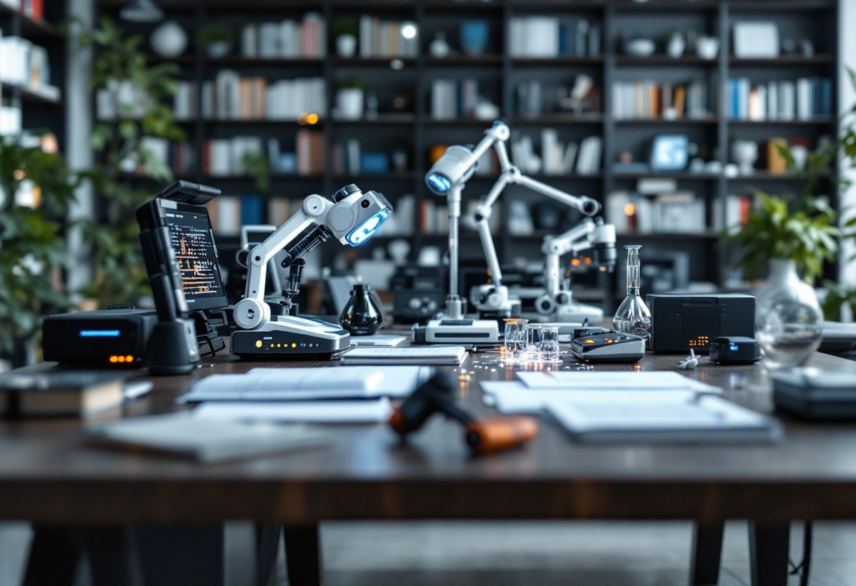 Immagine che rappresenta l'intelligenza artificiale nella ricerca