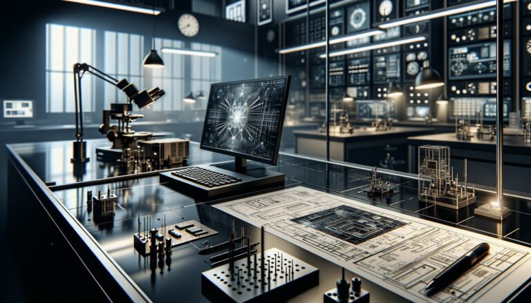 Illustrazione di un computer quantistico con qubit gatto