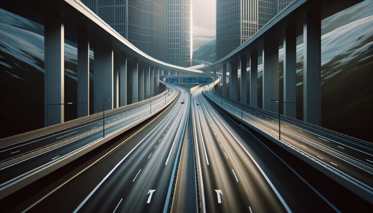 Auto a guida autonoma su strada svizzera