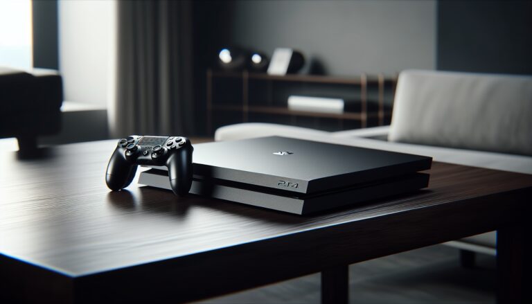 Immagine della PS5 Pro con dettagli tecnici e design