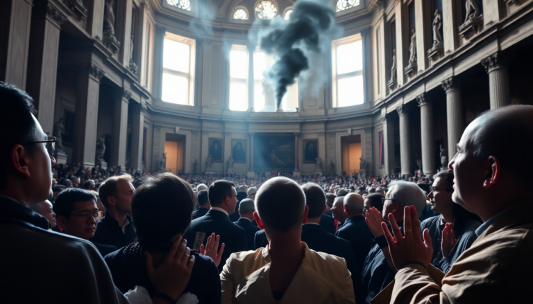 fumata nera in vaticano la reazione dei fedeli 1746808683