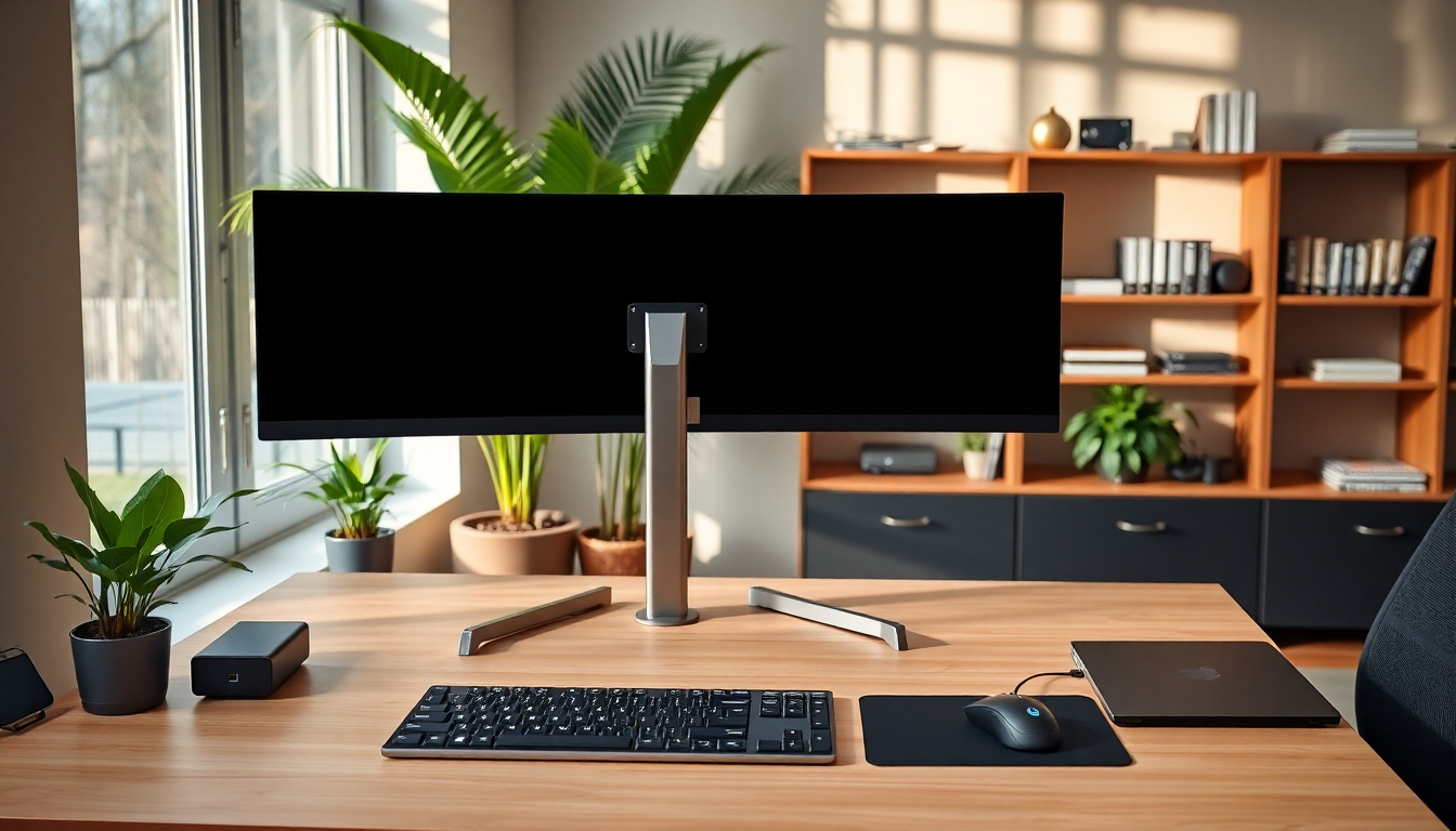 la staffa robusta per monitor ultrawide che rivoluziona la tua scrivania 1749207506