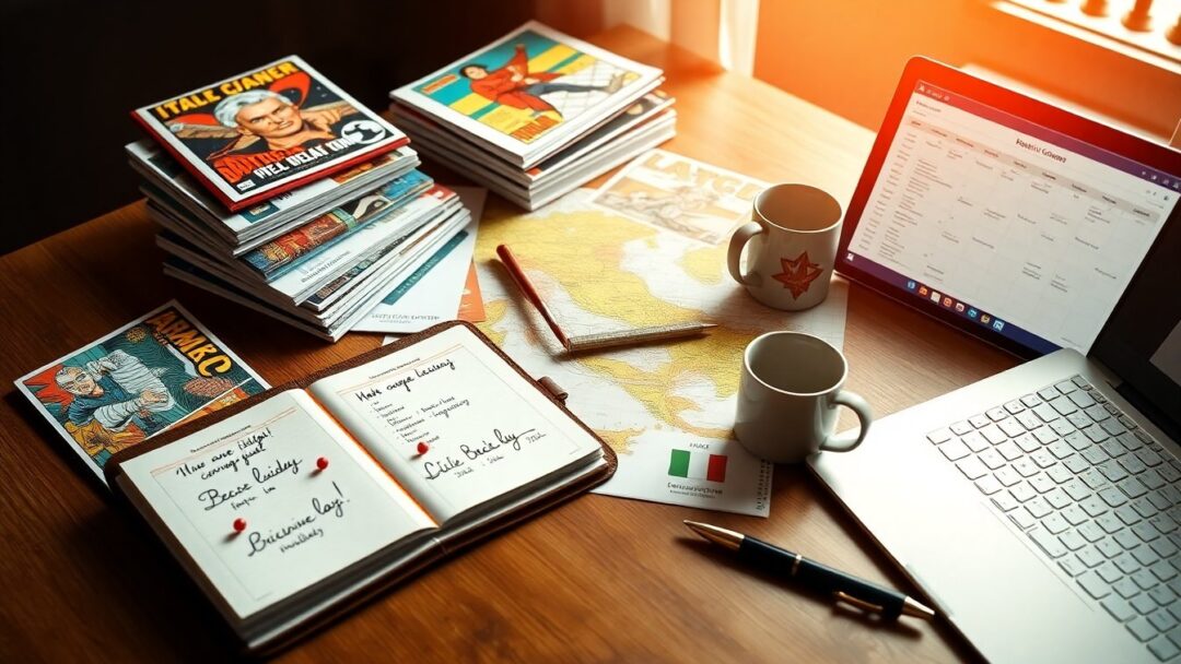 Pianificare fiere e comics in Italia: budget, panel e code