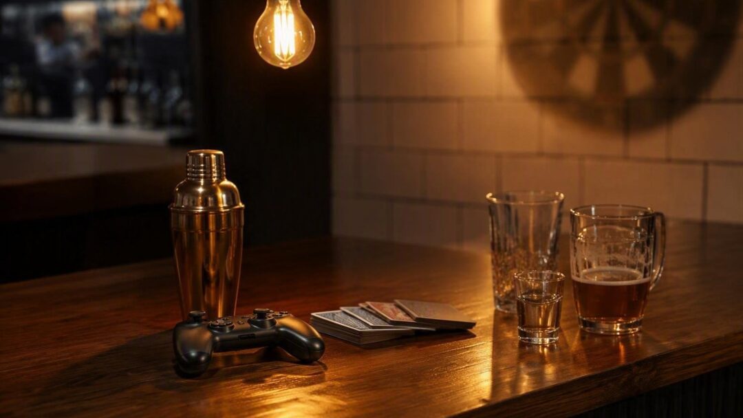Come progettare un bar con sala tornei e shop a tema