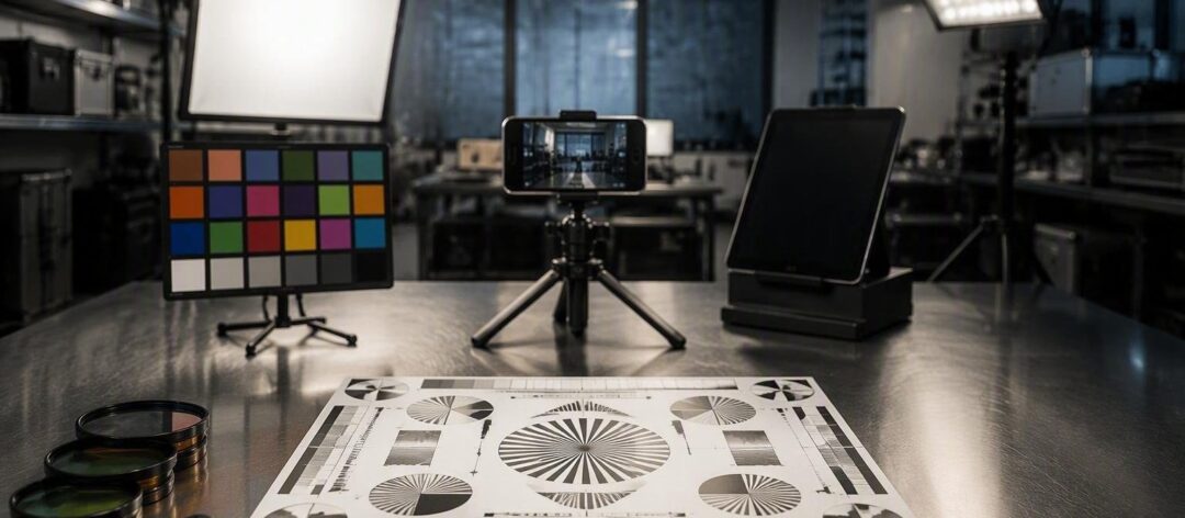 Workflow di laboratorio per test fotografici e video replicabili