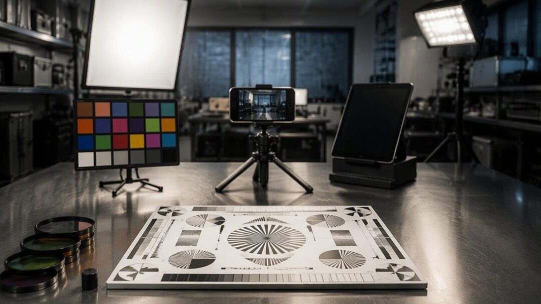 Workflow di laboratorio per test fotografici e video replicabili
