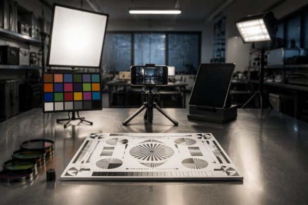 Workflow di laboratorio per test fotografici e video replicabili